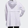 Adidas Alphabet Logo Printed Hooded Outerwear, Women Functional Sports Jacket Light Purple FM9258