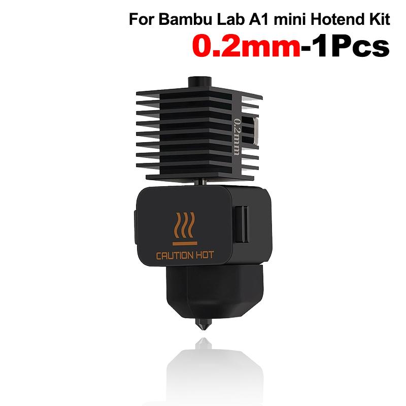 

Детали 3D-принтера для Bambu Lab A1 A1 Mini Сборочный комплект Хотенд 0.2 0.4 0.6 0.8мм для Bambu Lab A1/A1 mini Сопло Силиконовая щетка 0.2mm 1Pcs