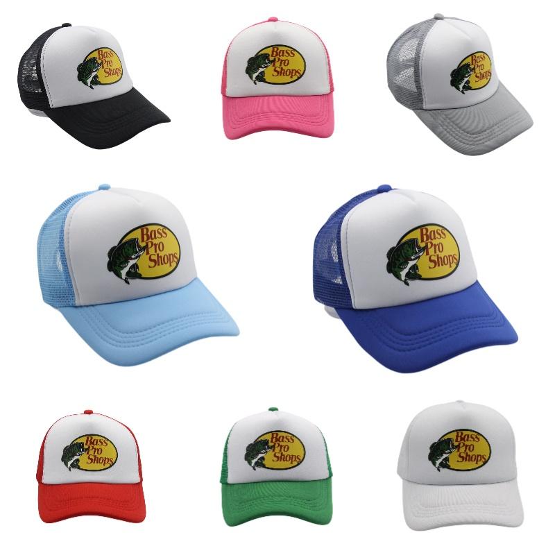 Shops Pro Bass Baseball Caps Sun Protection Mesh Breathable Outdoor Adjustable