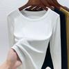 Modal Long-sleeved Women's Summer New Slim-fitting Round Neck Inner Bottoming Shirt Versatile Top