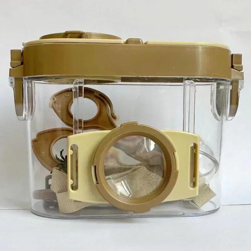Bug Viewer Outdoor Insect Box Magnifier Observer Kit Insect Catcher Cage Kids Educational Toy Science Nature Exploration Tools