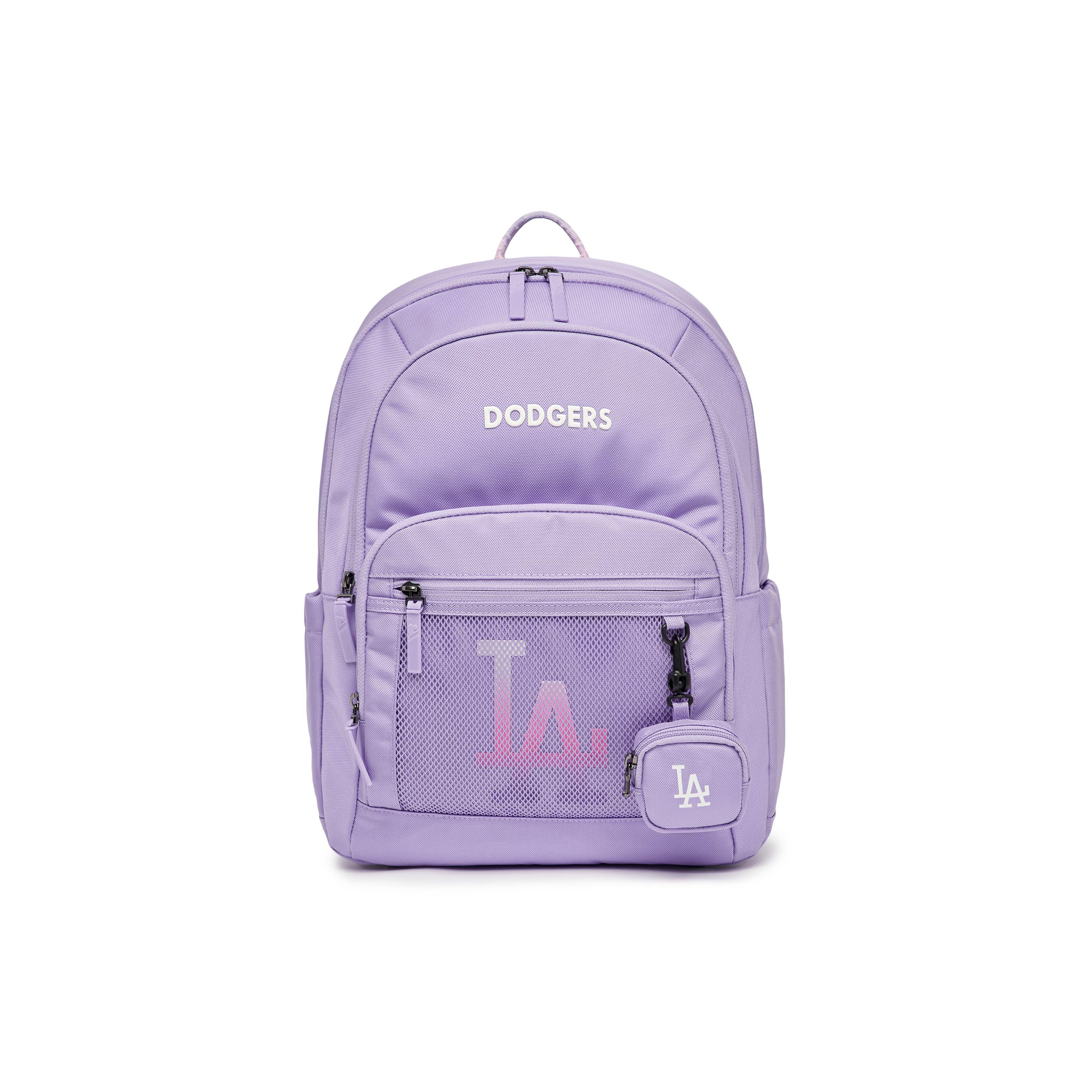 

MLB Los Angeles Dodgers Large Logo Multi-Layer Mesh Backpack Women Backpack Purple 7ABK0063N-07LDS One Size