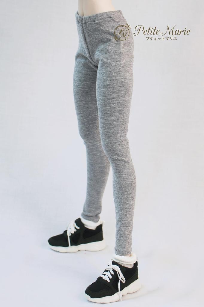 [Petite Marie] 13 DD Compatible 910 Length Leggings, Light Gray, Tights, Fitness Pants, Leggings, Daily Pants, Casual Pants, 60cm Doll, BJD, Doll