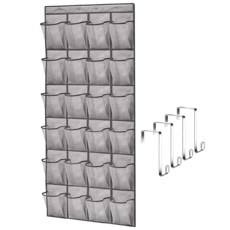 Over the Door Shoe Organizer Multipurpose Footwear Holder Shoes Storage Hanging Bag Home Organization Accessory серый 1060₽