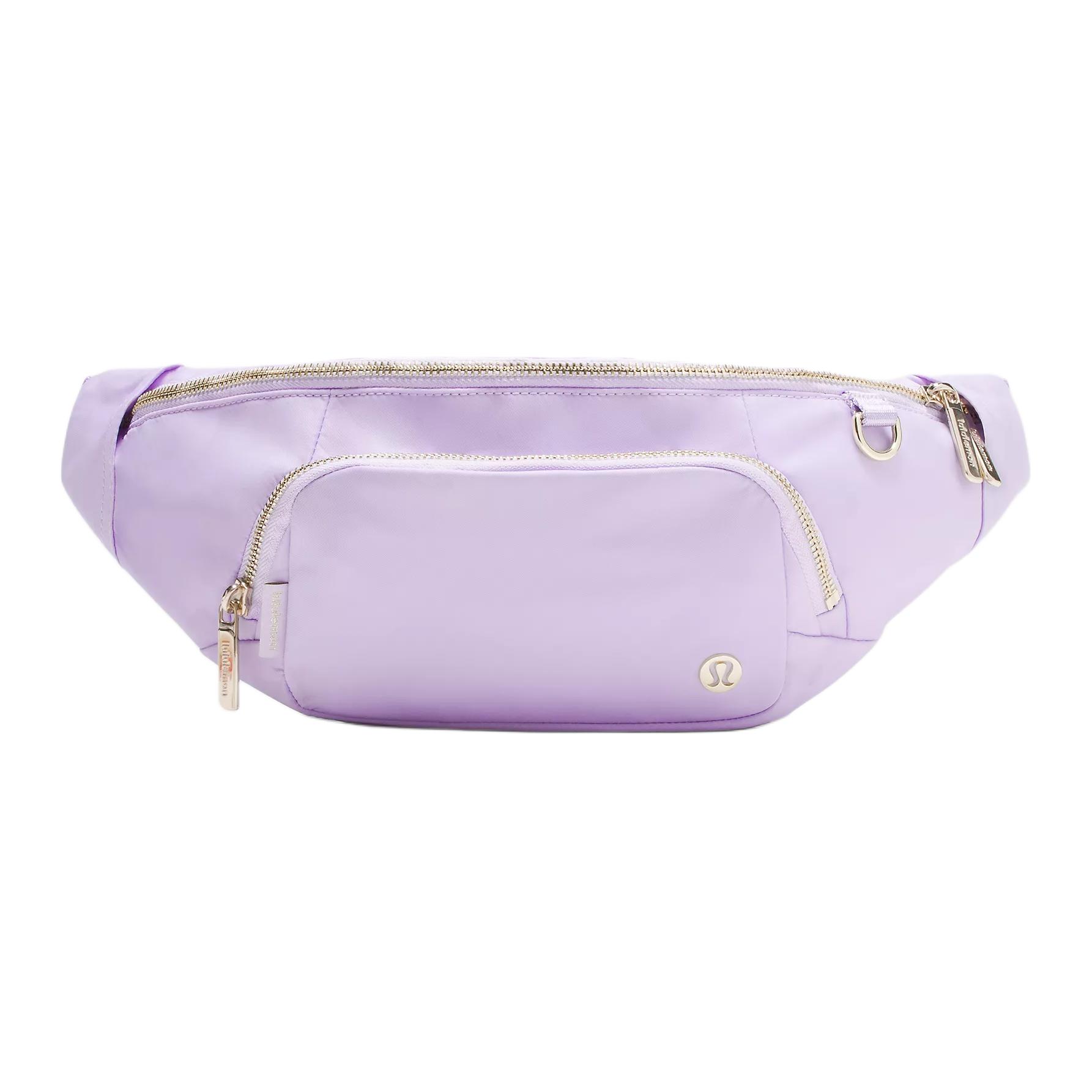 Lululemon Everywhere 4L Classic Logo Recycled Nylon Crossbody Waist Bag Extra Large Unisex bags Lavender-Frost Gold LU9CUHS-070359 Lavender Cream Gold 15530₽