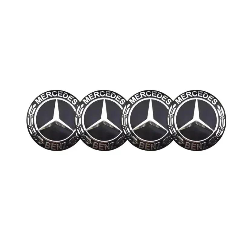 

Car Sticker 4pcs 75MM For MERCEDES BENZ AMG W205 W213 W206 W166 W176 W220 W253 C180 C200 Car Wheel Center Covers Stickers Hub Ca 75mm 4pcs
