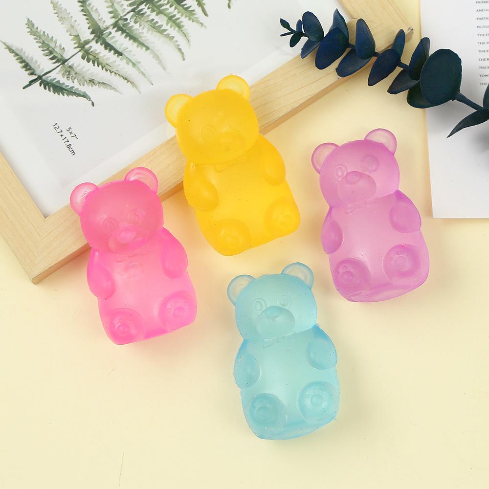 New Maltose Bear Decompression Pinch Music Tpr Cartoon Vent Toy Decompression Artifact