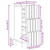 Drawer Cabinet Smoked Oak 33 x 34.5 x 92 cm