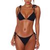Damski wyściełany bandażowy zestaw bikini Strappy Push Up strój kąpielowy stroje kąpielowe stringi