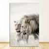Malba Černá Bílá Plakáty a tisk Nordic Wall Art Obraz Moderní Obývací pokoj Dekorace Divoké zvíře Lev Leopard Plátno