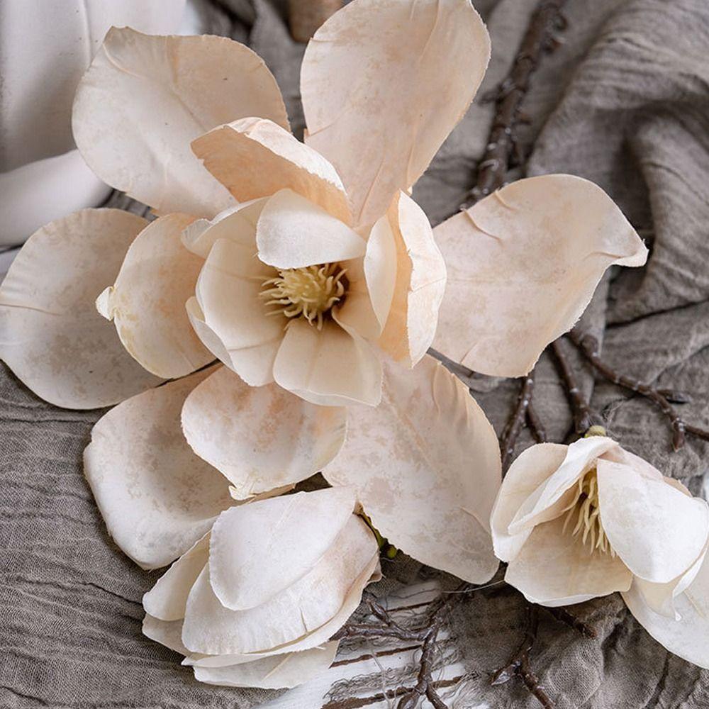 Real Touch Simulation Big Magnolia Luxury Artificial Orchid Flowers  Mother's Day Gift