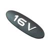 BSP1000 Black Chrome 16V Mould Badge Monogram Emblem for Renault Clio Kangoo 119 Mm X 39 Mm