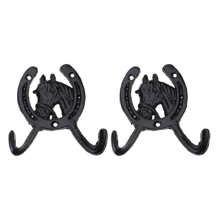 Decorative Iron Horseshoe Wall Hook Clothes Hook Clothes Hanger for Children