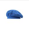 New Korean Hollow Solid Color Knitted Beret Hat For Women Summer Breathable Weave Painter Hats All-Match Trend Flat Cap Artists