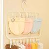 Portable Multi-clip Sock Holders Detachable Children's Hook Hanger Drying Rack with Clips  Home