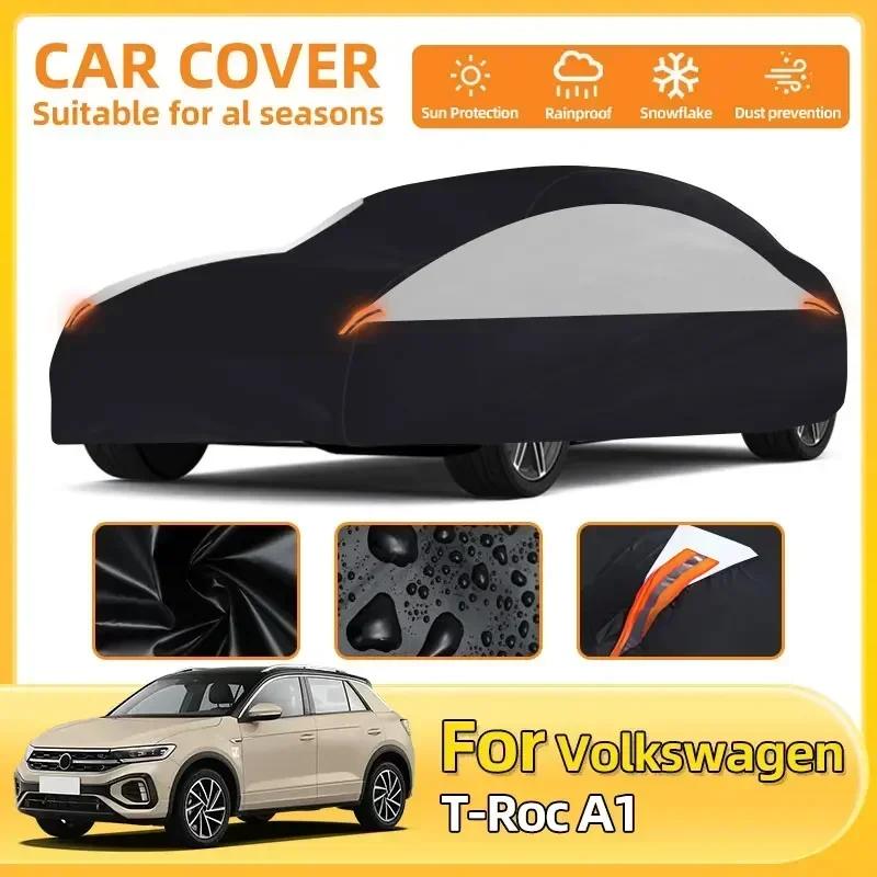 Voor Volkswagen T-Roc A1 Waterdichte Autohoes Alle Weersomstandigheden Sneeuwbestendig UV-Bescherming Buiten Auto Stofdicht Premium Beschermhoes