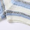 Women's Striped Polo Knit Top