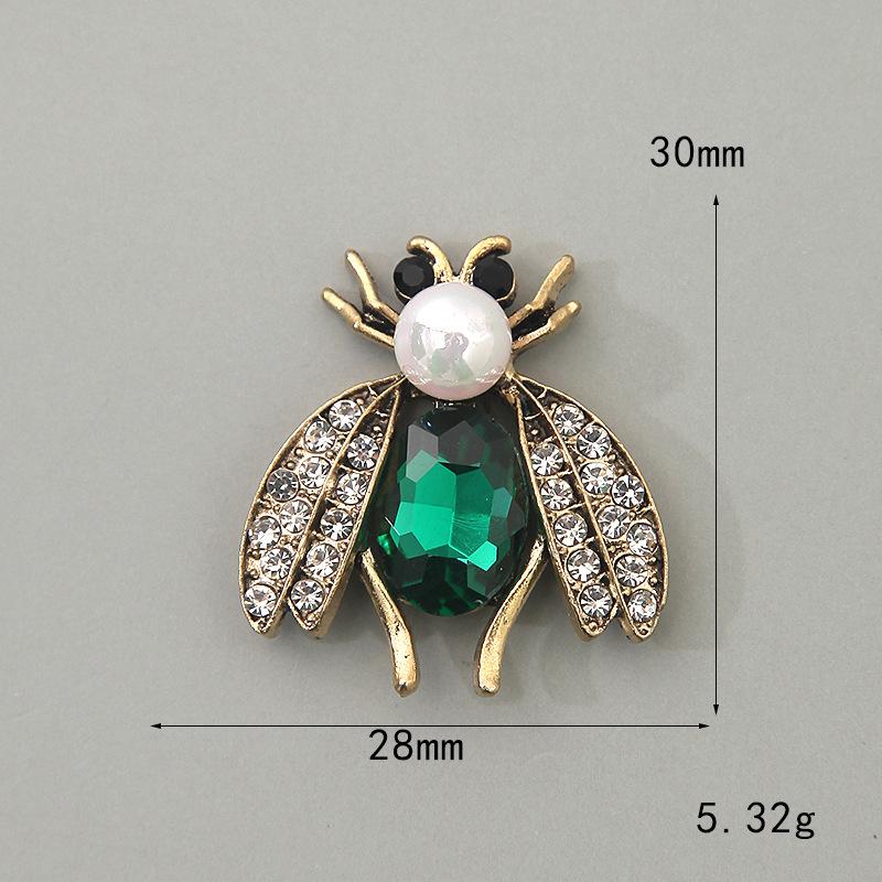 Bee Vintage Alloy Bee Glass Rhinestone Buckle Flower Plate Shoes And Clothing Ornament Bracelet Pendant Ornament