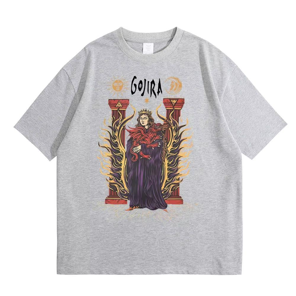 

Metal Rock Band Gojira Merch T Shirt Mens Women Fashion Oversized Tshirt Cotton Vintage T Shirt Hotselling New Arrival S
