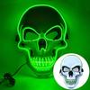 Fashion Horror Halloween Skull Mask Halloween Cosplay Costume LED Cold Light Mask LED Light Cosplay Mask Party Makeup Ball