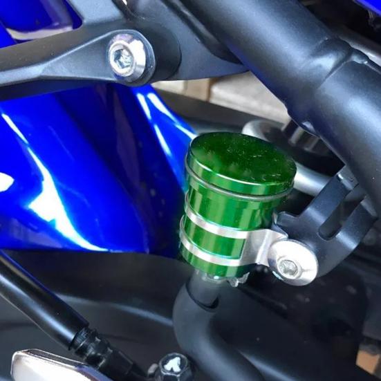 Aluminum Alloy Motorcycle Brake Cylinder Fluid Reservoir 54mm Universal Front Rear Clutch Tank Oil Bottle Cup for Motorbike Brake System Accessories