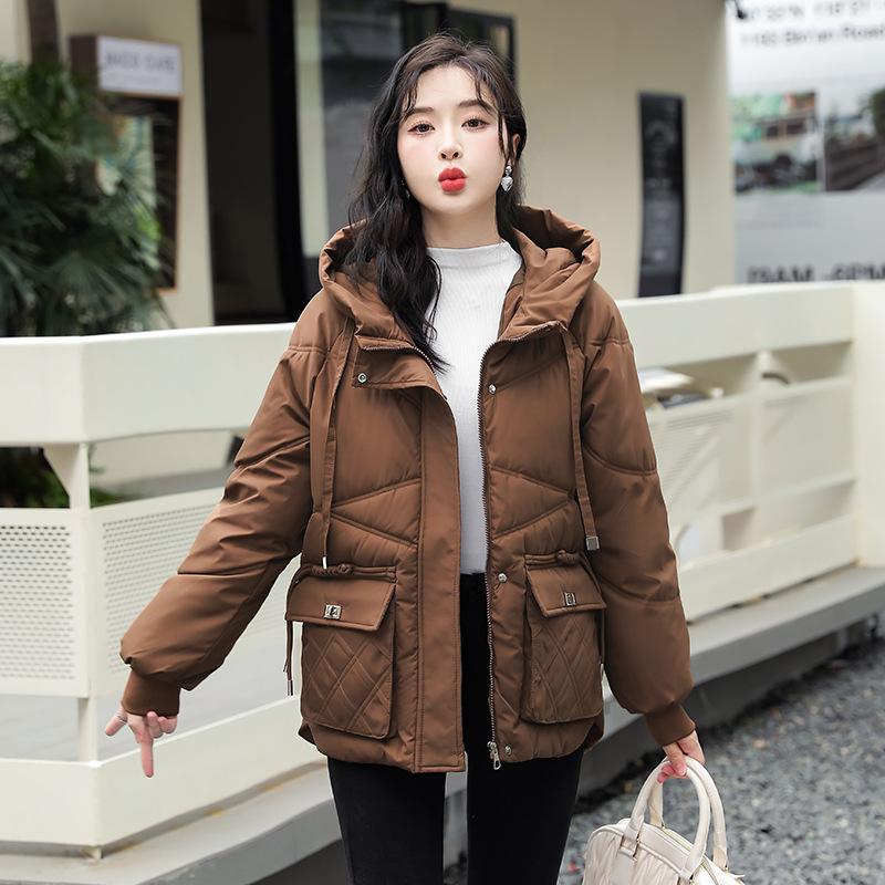 Down Cotton Jacket Women's Fashion Casual Short 2023 New Trend Loose High-end Thick Cotton Jacket