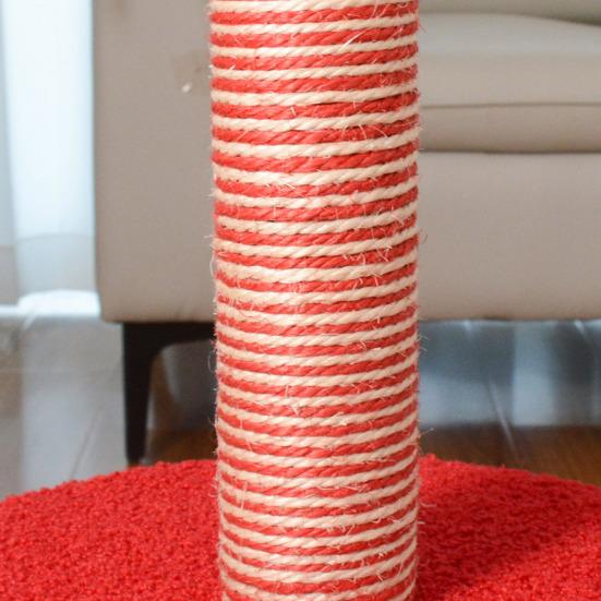 Christmas Tree Cat Tower 2-in-1 Scratching Post Cozy Cave Bed Space-Saving Cat Furniture for Small Cats