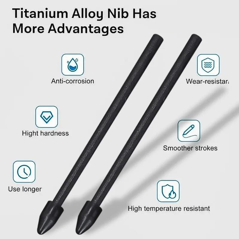Stylus Pen Replacement Tablet Pencil Nib for Samsung Galaxy S Pen Tab S9 S23 Wear Resistant Stylus Pencil Tips with Tweezer Set 6