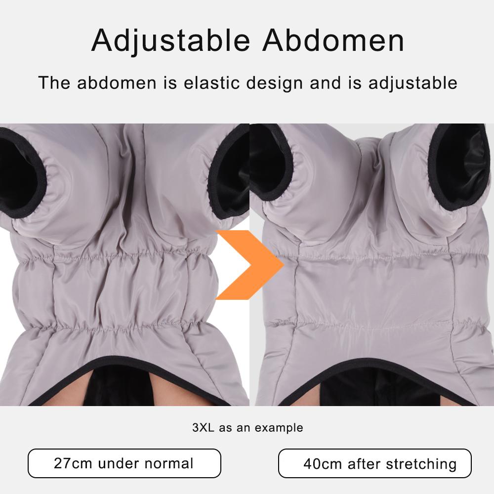 Winter Warme Jacke für große Hunde, Weste, wasserdicht, Mantel für große Hunde, Kleidung mit hohem Kragen, Haustierkleidung für große Hunde, Kostüm für französische Bulldogge