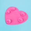 Makeup Brush Storage Pad Silicone Washing Pad Suction Cup Heart Shaped Beauty Cleaning Pad Creative Household Products