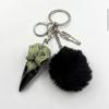 Dark Aesthetic Resin Skeleton Keychain Lightweight Carabiner Clip Multi Purpose Bag Charm Halloween Gift Choice