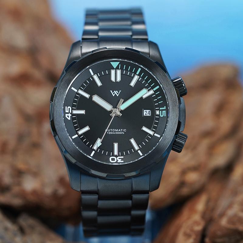 WM Watch Men Automatic Mechanical Watches Sapphire AR Coated 100M Waterproof Man Business Welly Merck Watch Miyota8215 WM199