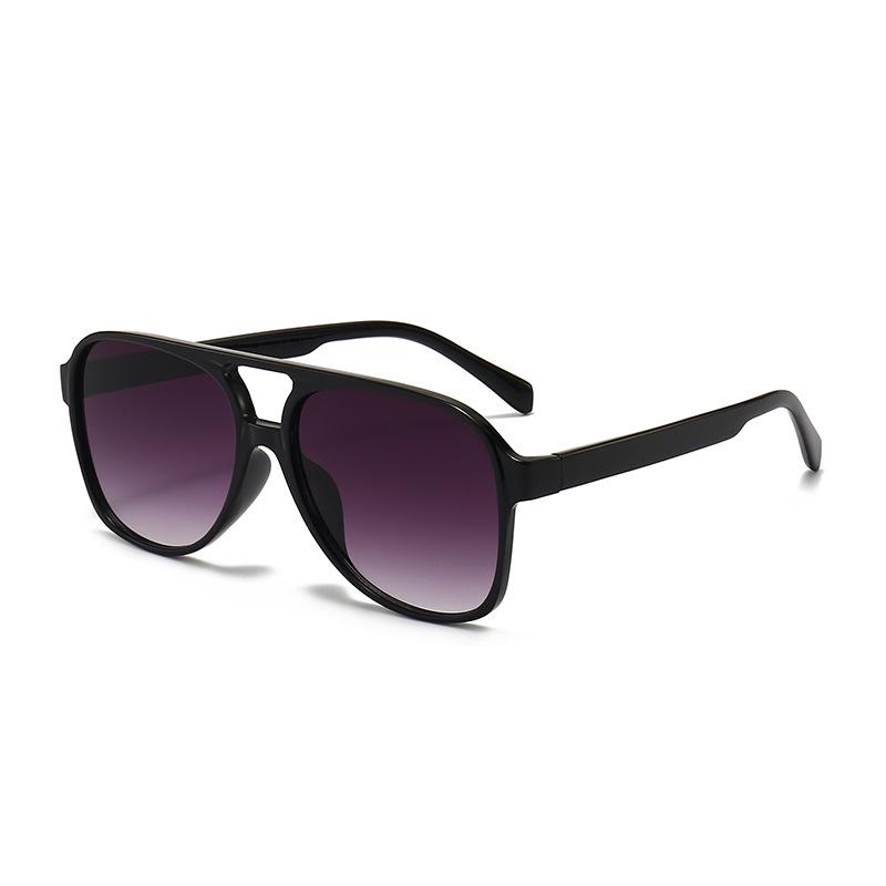 2022 Trendy Double Bridge Pilot Sunglasses: Large Frame Unisex Fashion