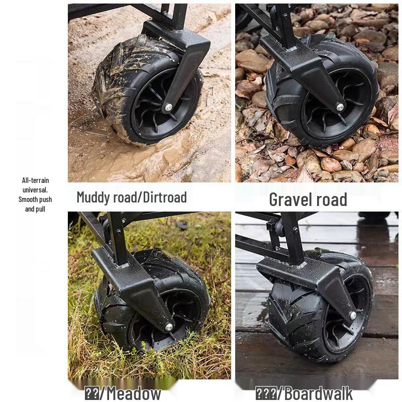 Shixun Outdoor Folding Camping Wagon with Tank Wheels