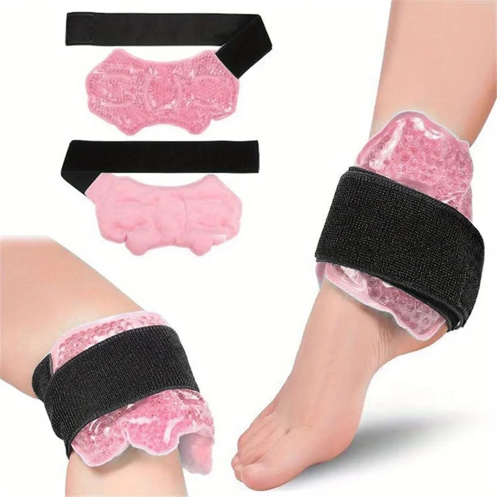 Adjustable Hot & Cold Gel Wrap for Ankle & Foot Comfort – Reusable Support Brace with Ice Pack, Ideal for Sports Recovery