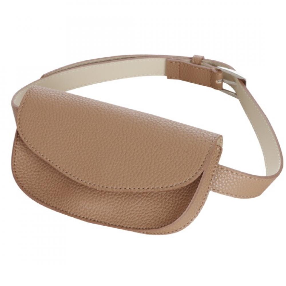 Shop Unisex Oval Golf Ball Pouch Beige Mnb Wbag 0471