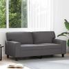 Vidaxl 2-Seater Sofa, Grey, 140 Cm, Faux Leather