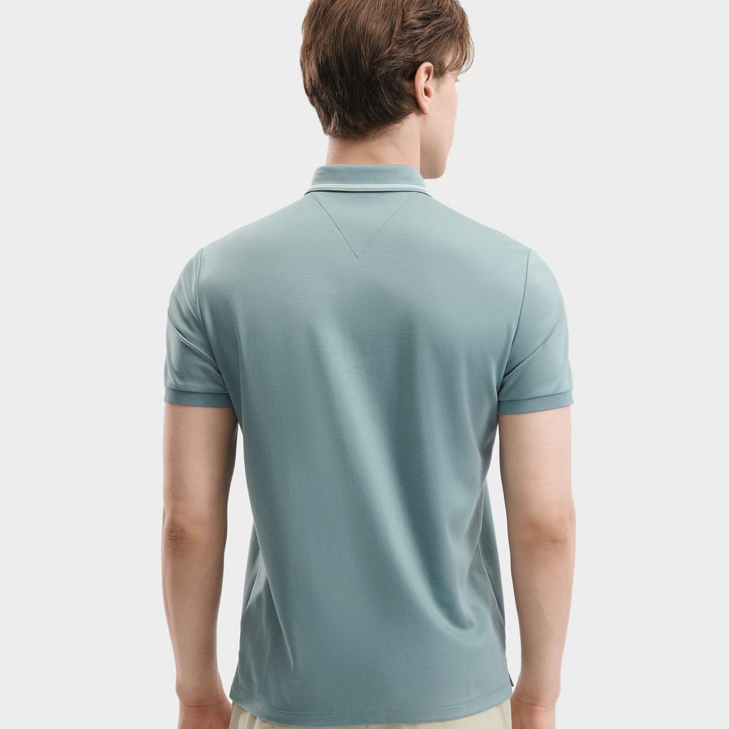 New FILA Polo Shirts Men's Cavalry Green F11M421117FKK