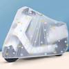 PEVA Transparent Frosted Electric Scooter & Bicycle Dustproof Rainproof Cover with Cartoon Flowers