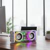 Double Bass Diaphragm V8 Transparent Mecha Speakers 1800mAh Battery Music Speakers  for Home