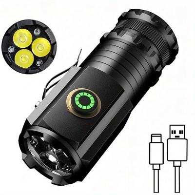 Outdoor Strong Light Flashlight Rechargeable Portable Waterproof Small Flashlight