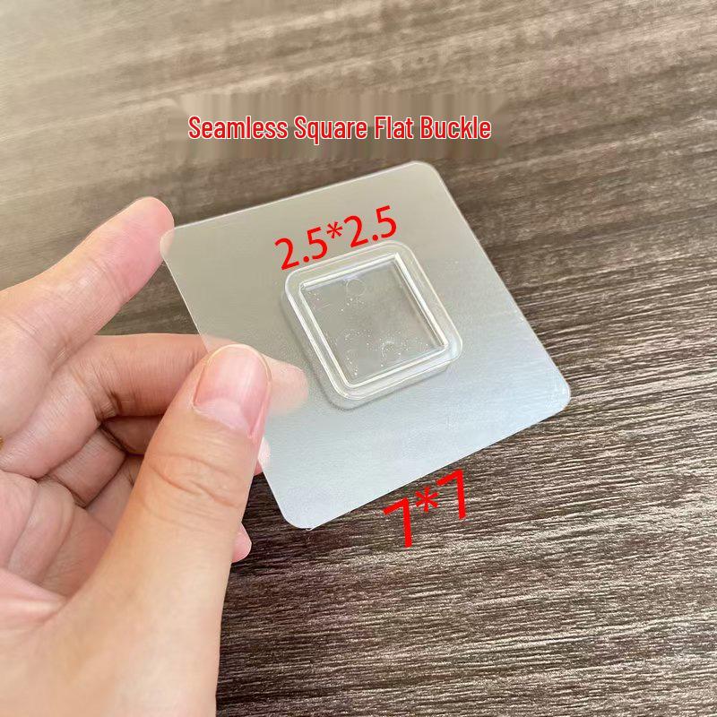 Strong No-Drill Multi-Functional Acrylic Hook with Child-Safety Buckle and Traceless Patch Storage Rack
