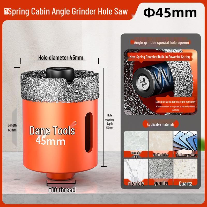 Dane Spring Tile and Stone Hole Enlarging Tool for Dry Cutting