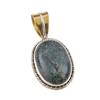 Natural Pietersite Gemstone 925 Solid Sterling Silver TwoTone Pendant 1.50" F7z91
