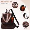 Backpack Stylish Backpack with School Shoulder Large for Black [NICOLE & DORIS] Women's - Pom-Pom, Anti-Theft, Waterproof, Lightweight, Bag, Casual,