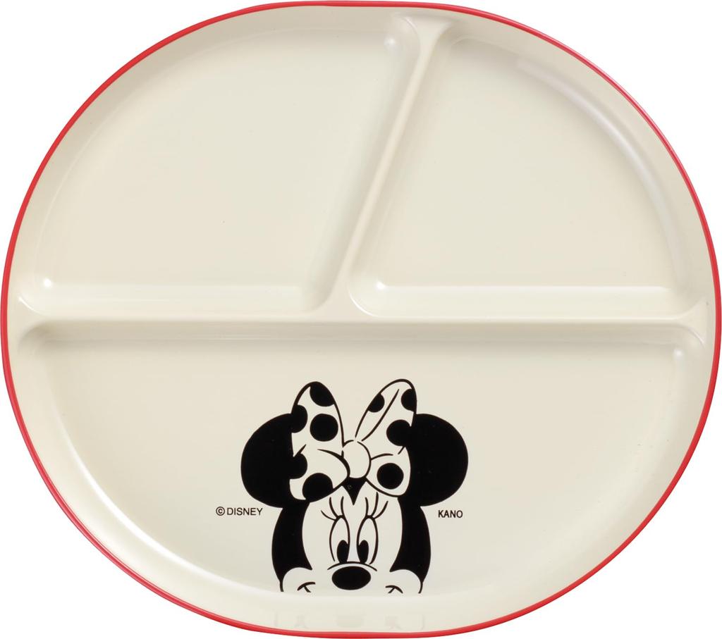 Kano Disney Mickey Golden Days Antibacterial Lunch 21 x Minnie 74504 Plate, 18.5 cm, Mouse,