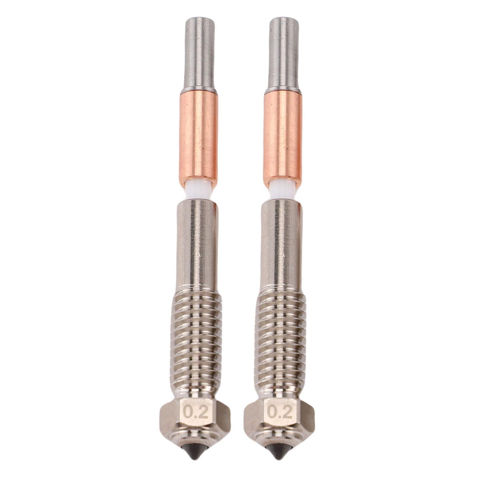 

2 Pcs Quick Swap Nozzle Replacement for QIDI PLUS 4 3D Printer Extruder Integrated Nozzle 0.2mm 0.2mm