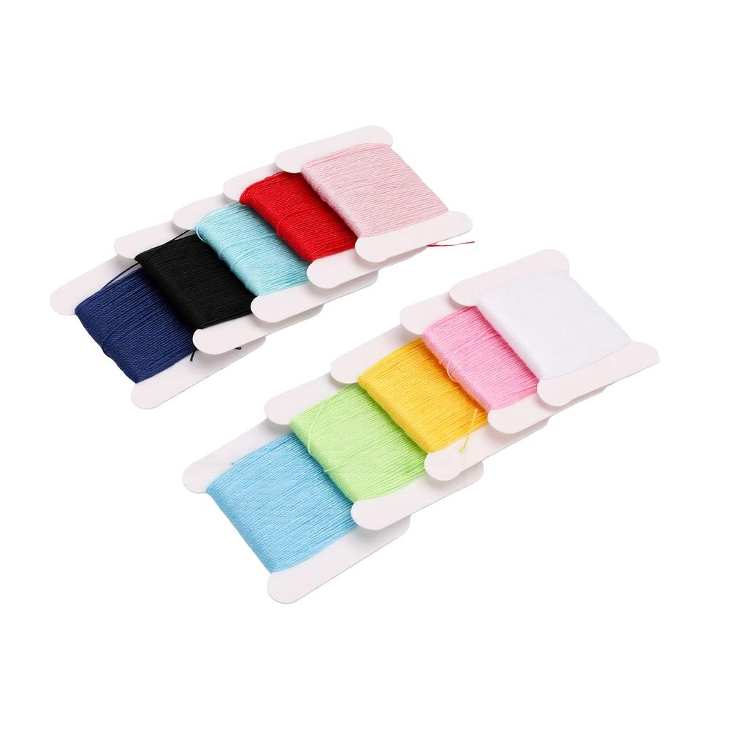 10 Rolls 10 Colors Darning Yarn Embroidery Thread Set for DIY Hand Sewing Embroidery