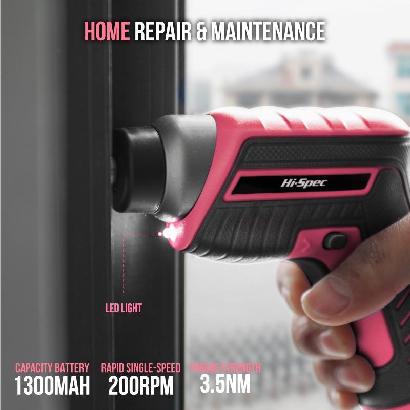 Elektrischer Schraubendrehersatz für den Haushalt: 35 Stück, über USB wiederaufladbar, 4-V-Lithiumbatterie