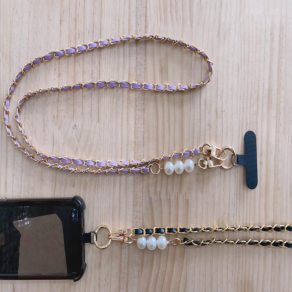 Pearl Crossbody Phone Strap, Universal Anti-loss Long Neck and Shoulder Strap for Women, Small Xiangfeng Phone Pendant